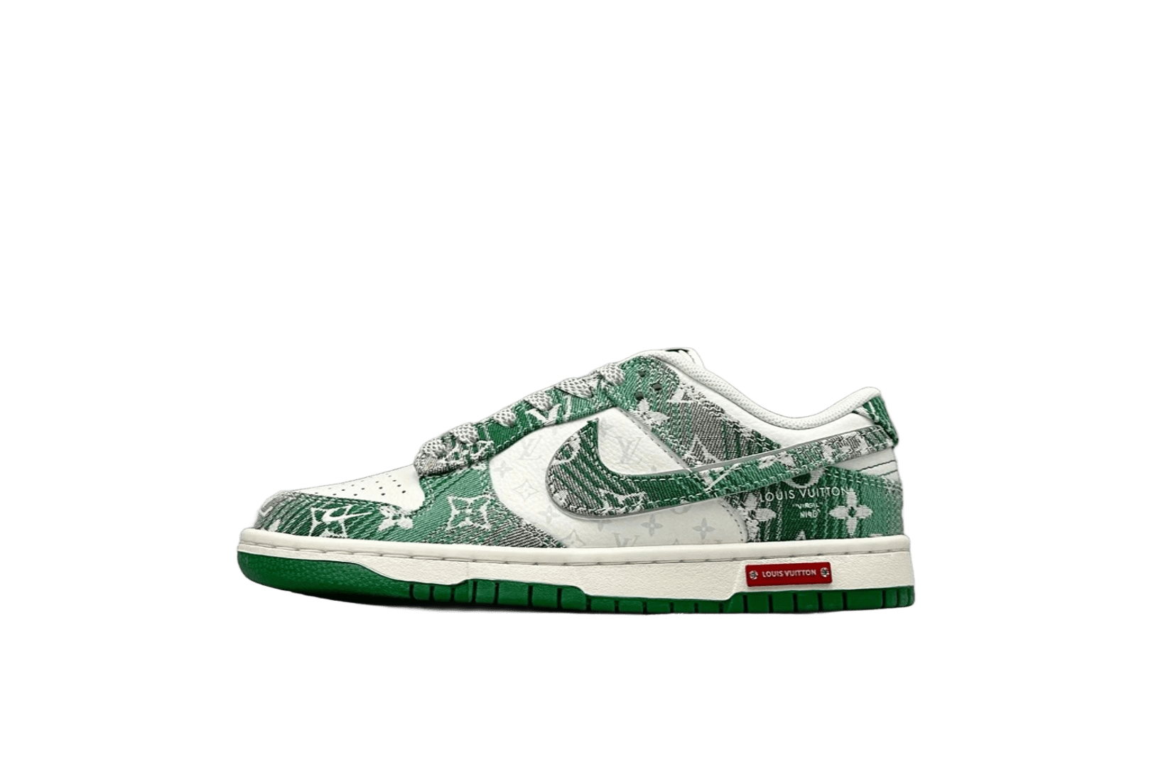 Louis Vuitton Monogram Low-Top Sneakers White Green