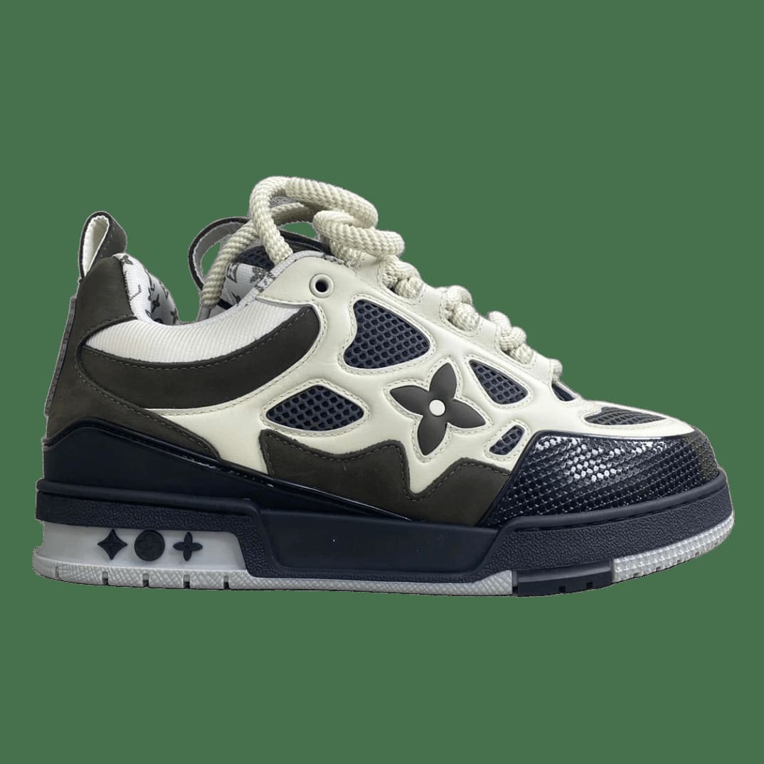 Louis Vuitton Trainer Mesh Sneakers In Beige Brown Black