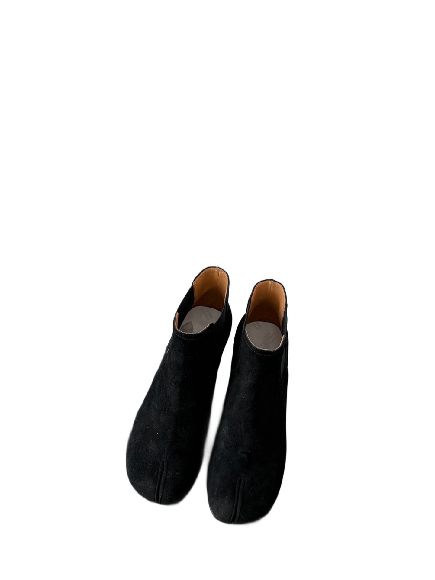 Maison Margiela Black Suede Square Toe Ankle Boots