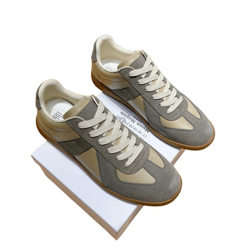 Maison Margiela Grey Suede Leather Sneakers Unisex