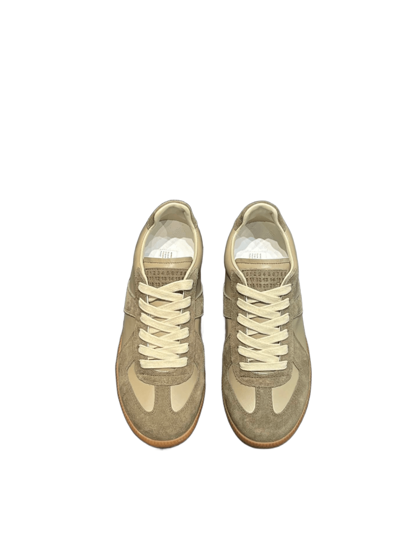 Maison Margiela Tan Suede Casual Sneakers Comfort