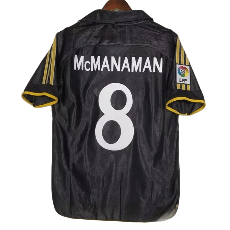 McManaman 8 Black Breathable Mesh Football Jersey