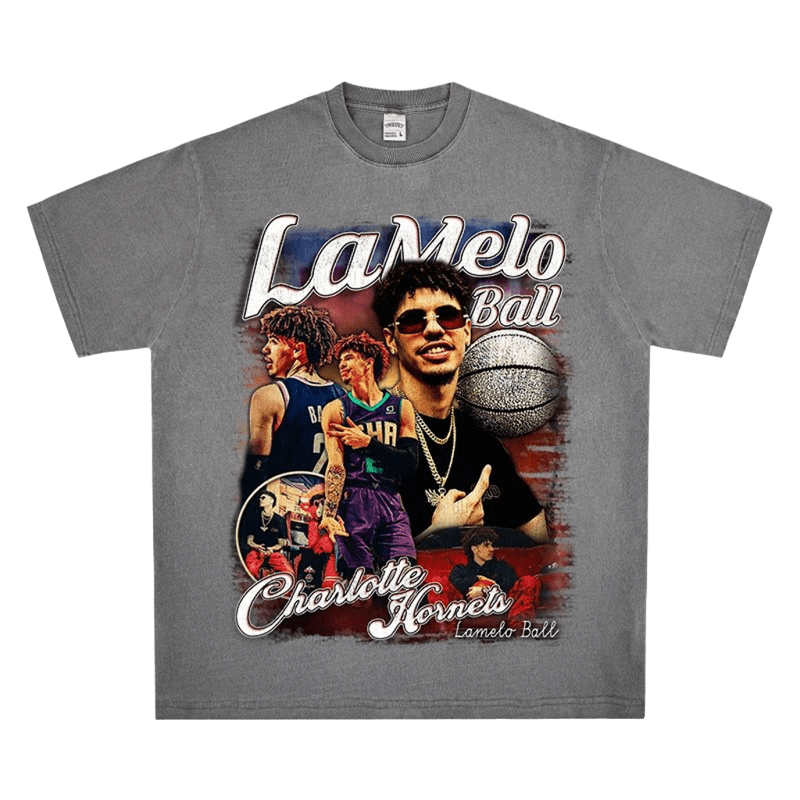 Melo Retro NBA Basketball Print T-Shirt - Unisex Cotton Tee