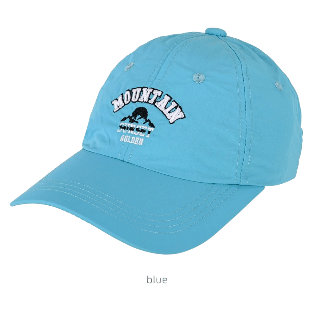 Men's Women's Light Blue Nylon Baseball Cap