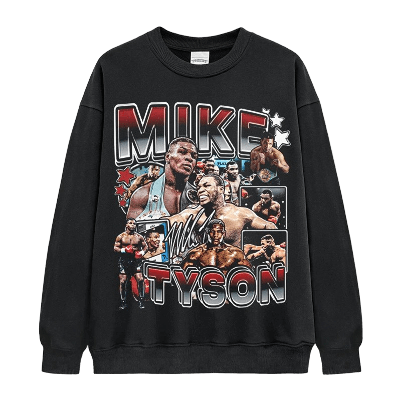 Mike Tyson Retro Boxing Print Sweatshirt - Unisex Streetwear
