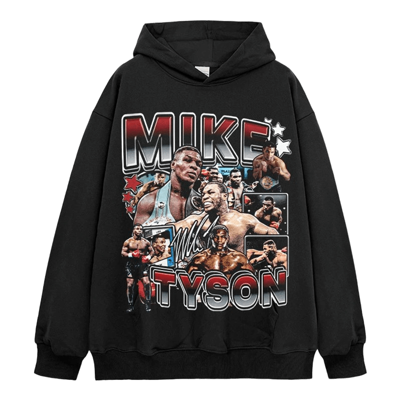 Mike Tyson Retro Cotton Hoodie - Unisex Streetwear