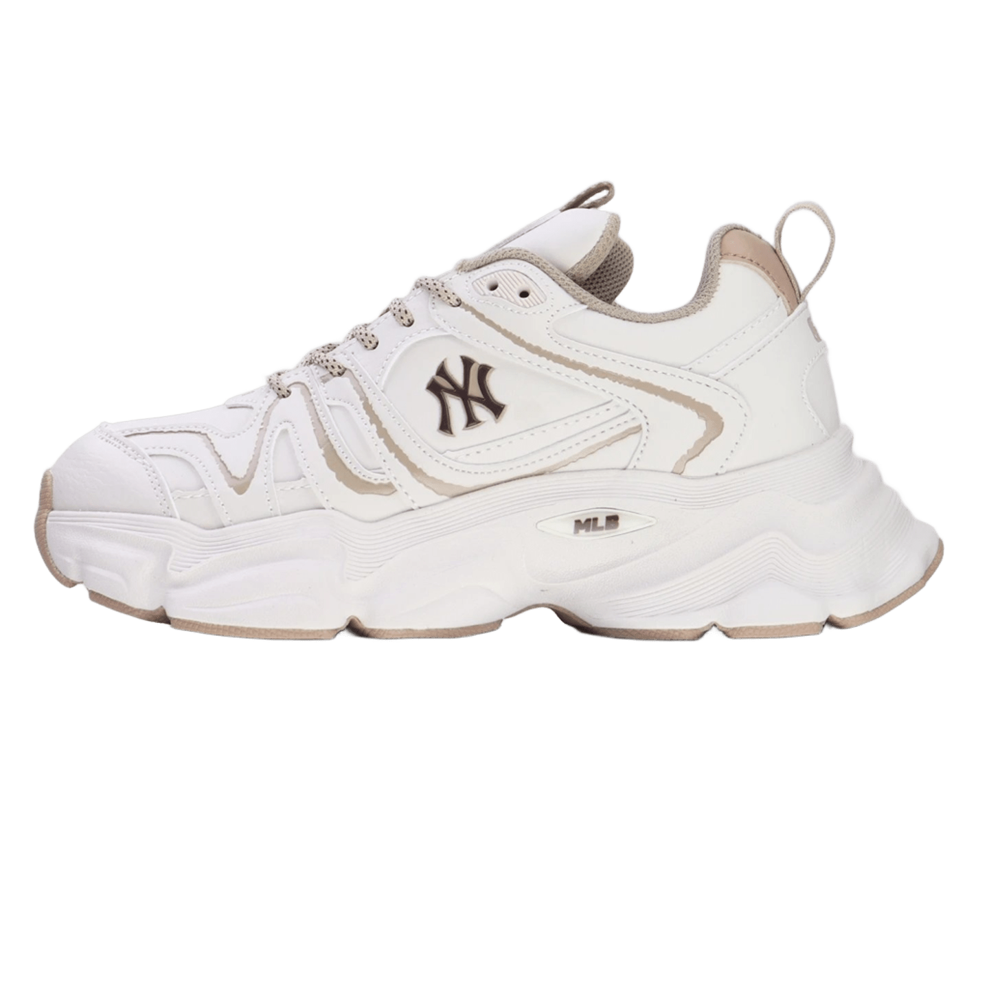 MLB Chunky Dad Shoes White Leather Retro Sneakers Unisex