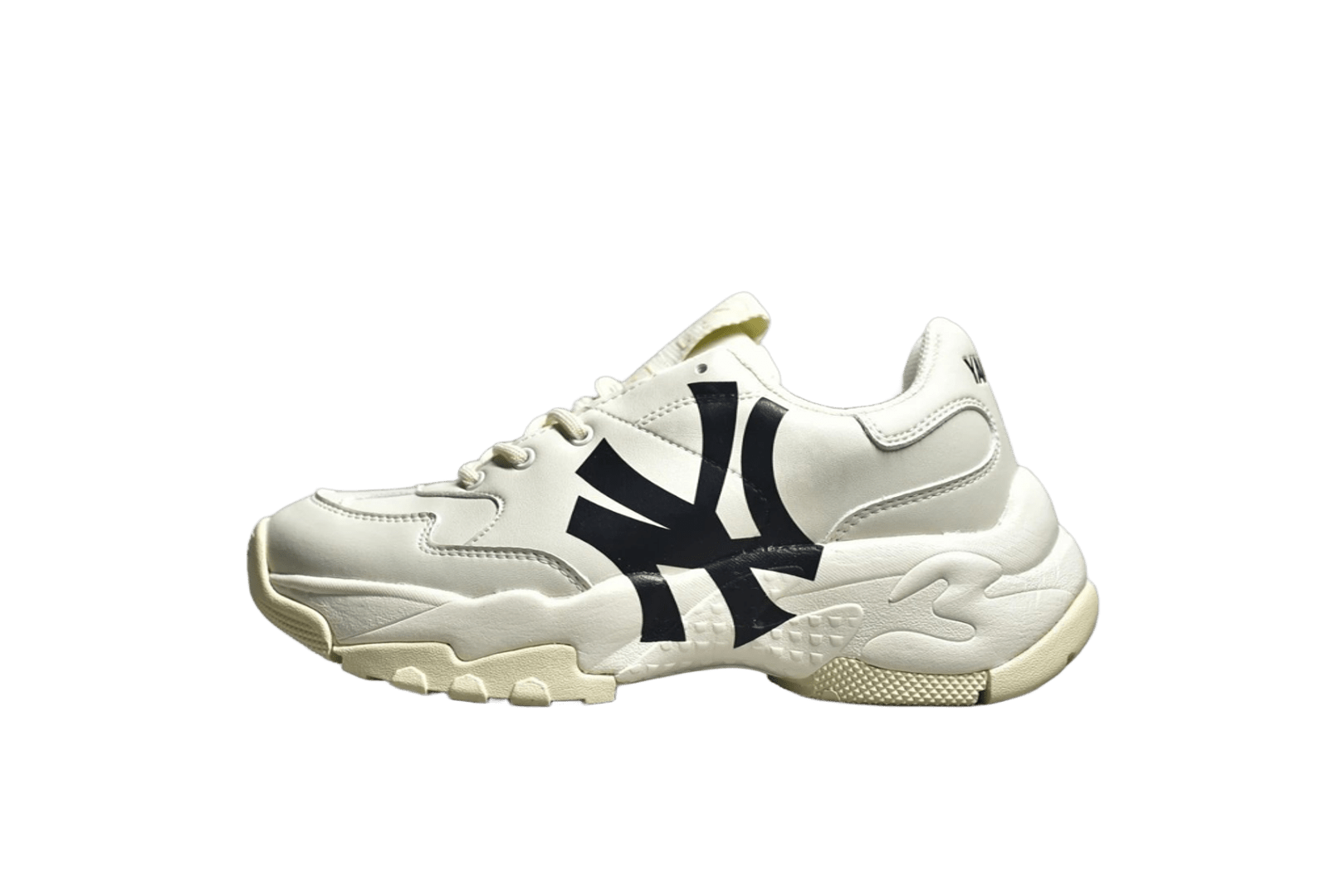 MLB NY Chunky Dad Shoes In White Leather