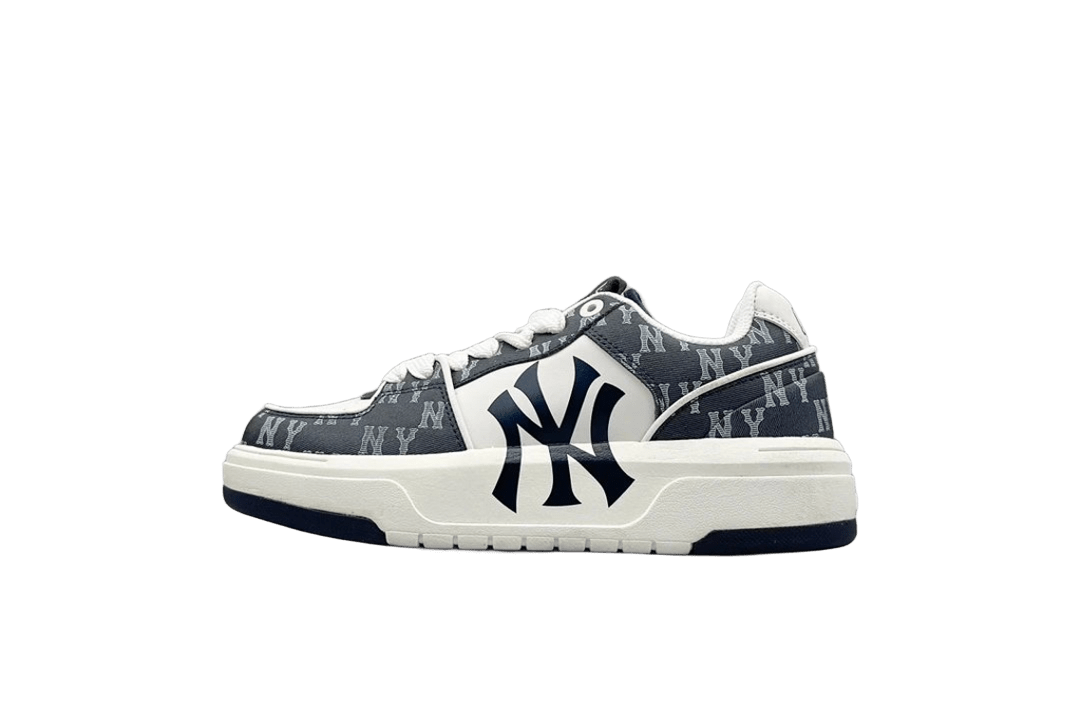 MLB NY Navy White Casual Sneakers Breathable Cushioning