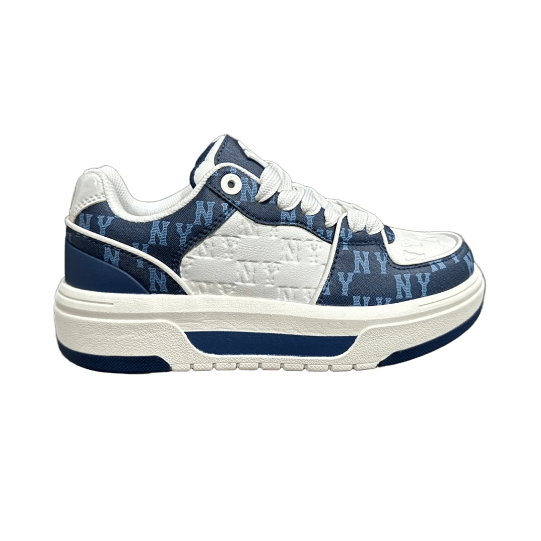 MLB NY Series Blue White Patchwork Casual Sneakers