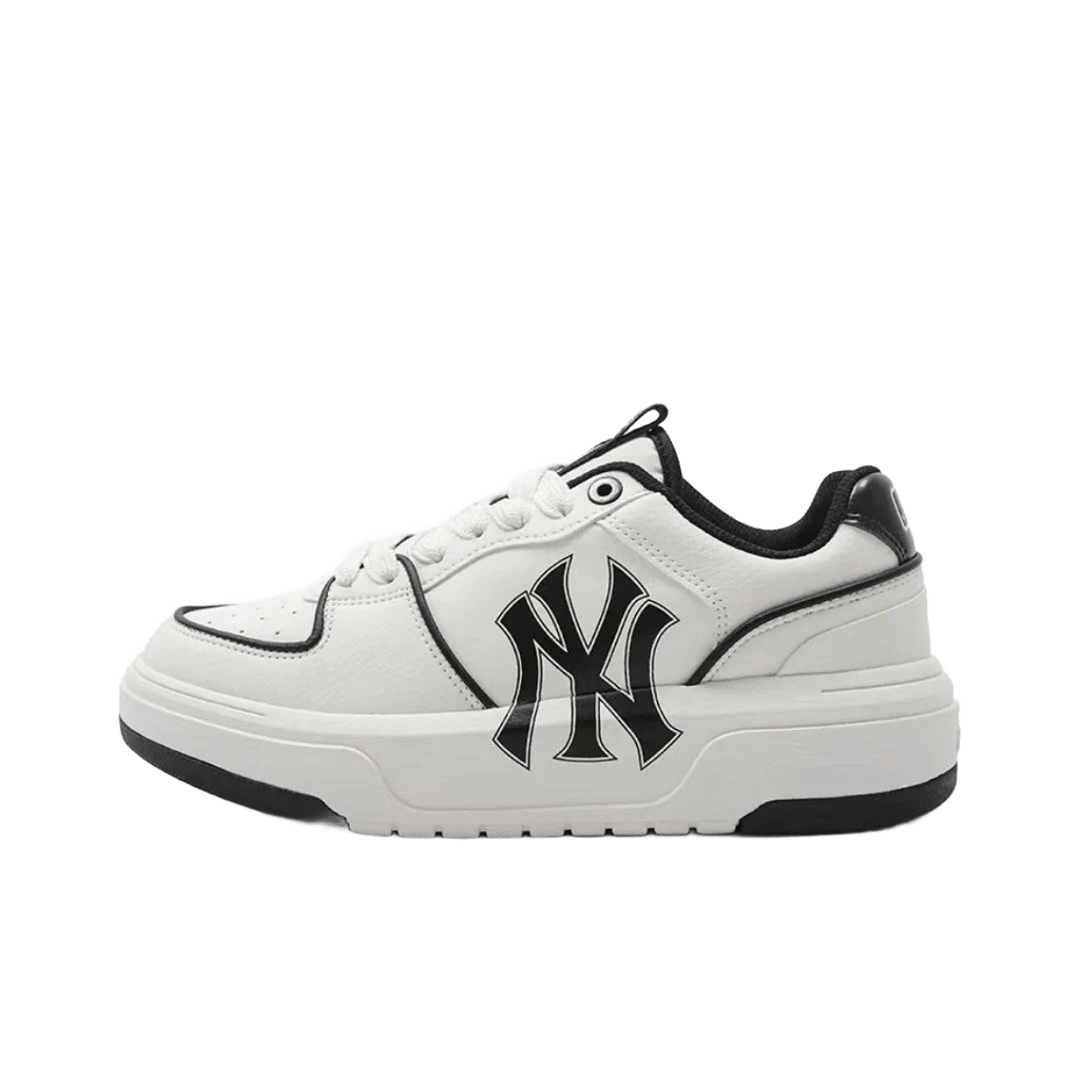 Mlb White Leather Platform Sneakers Unisex Ny