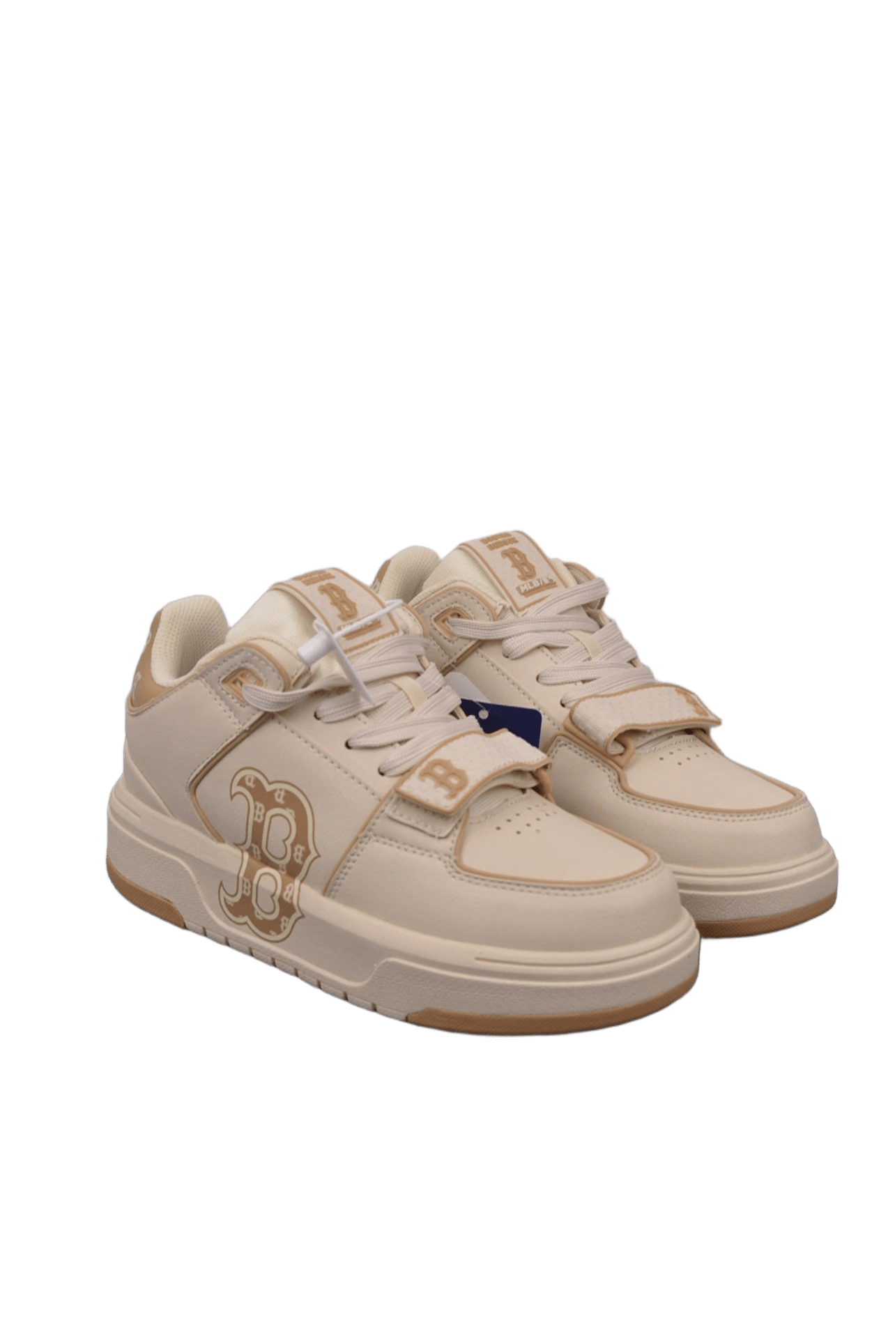 MLB White Leather Sneakers Unisex Street Style Shoes