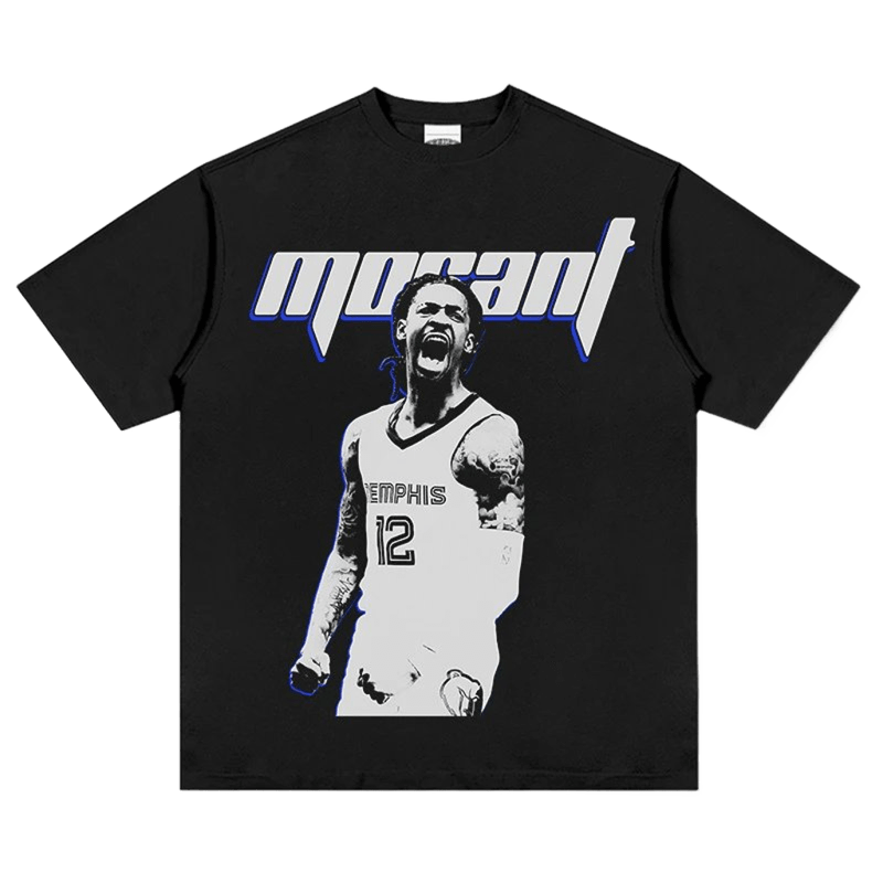 Morant MEMPHIS 12 Basketball Print T-Shirt - Unisex Street Style