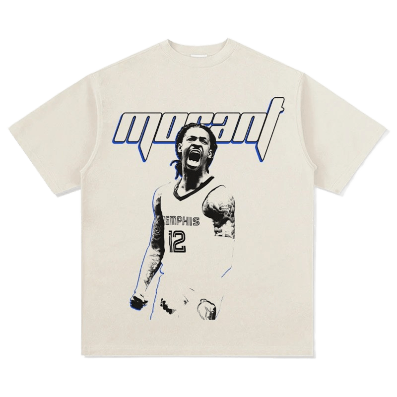 Morant Memphis 12 Basketball Tee: Cotton Street Style
