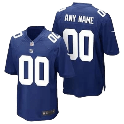 NFL Deep Blue Breathable Custom V-Neck Casual Jersey