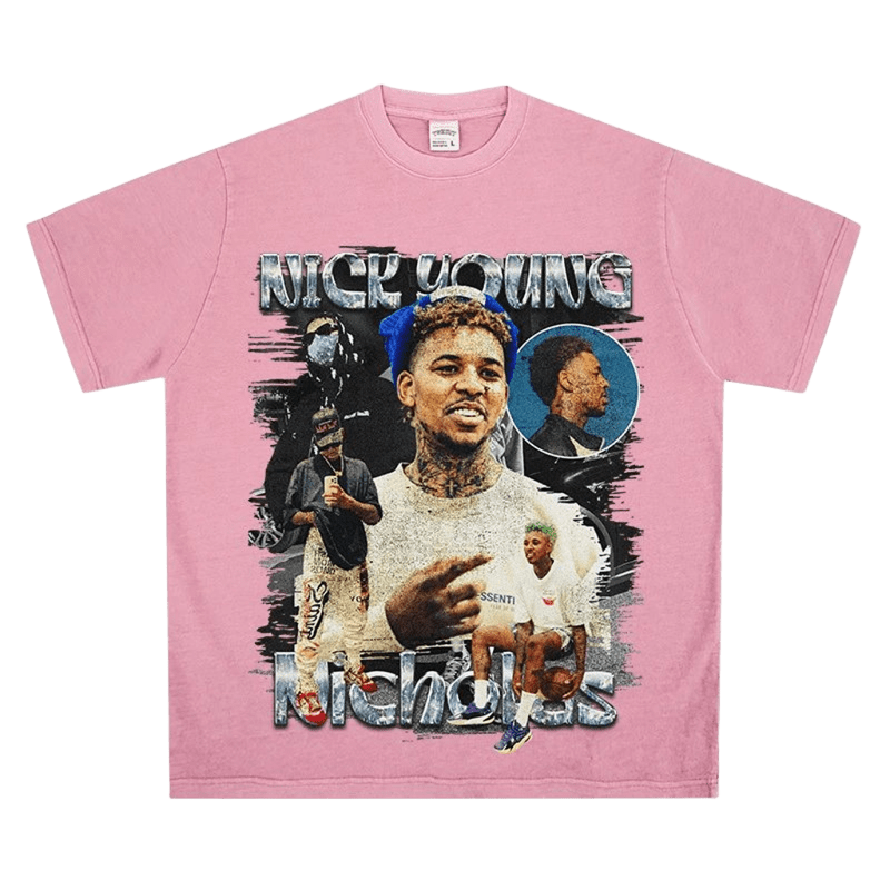 NICK YOUNG Cotton Graphic Tee Streetwear Unisex T-Shirt