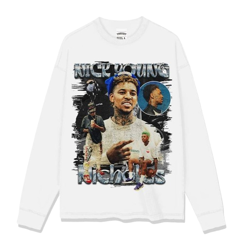 NICK YOUNG Street Tee: Unisex Cotton Long Sleeve