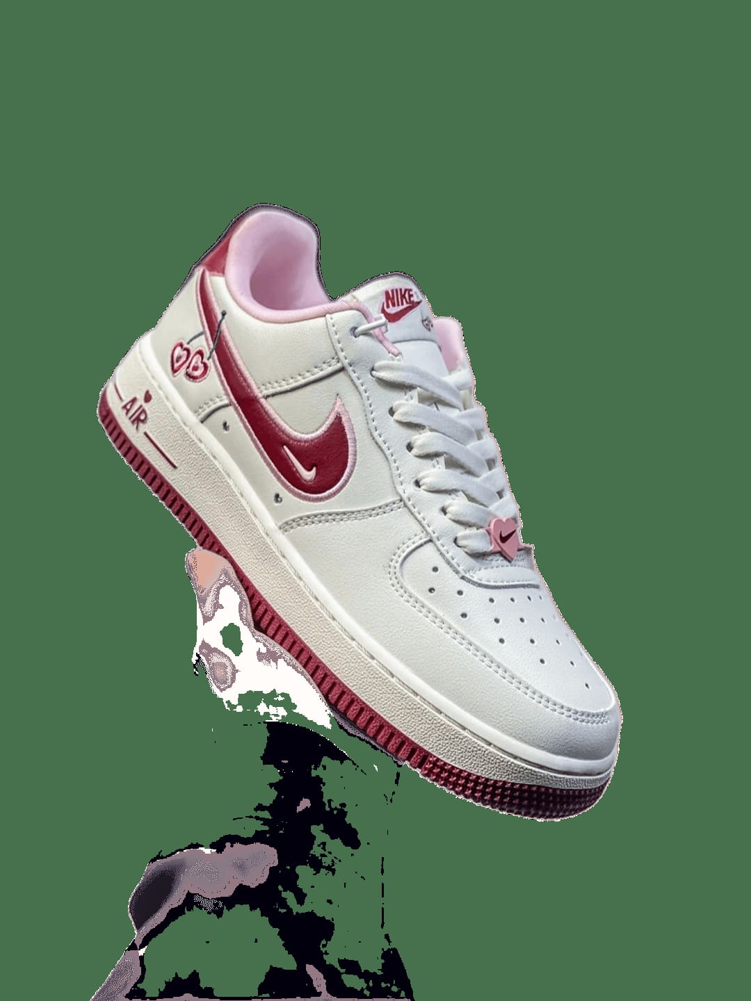 Nike Air Force 1 Cherry Blossom Pink White Low-Top Sneakers