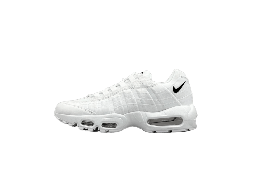 Nike Air Max 95 White Black Swoosh Retro Sneakers