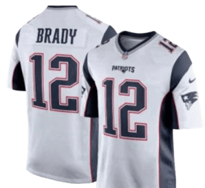 Nike Patriots Tom Brady White Jersey