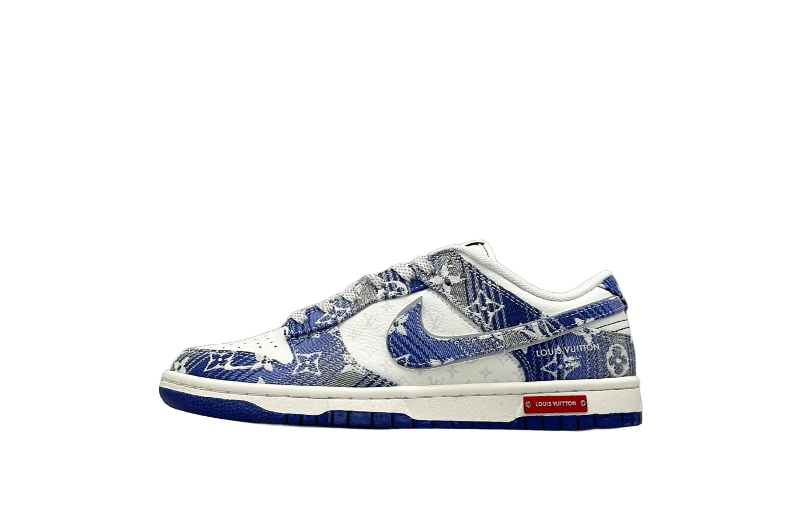 Nike X Louis Vuitton Dunk Low Blue Monogram Sneakers