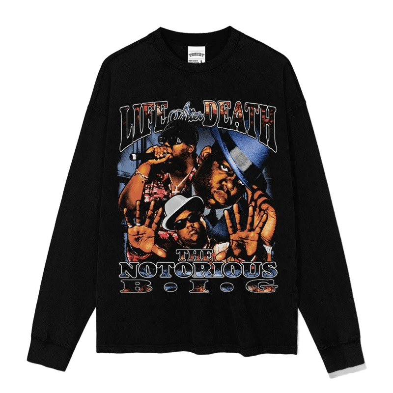 Notorious B.I.G. LIFE AFTER DEATH Retro Hip Hop T-Shirt