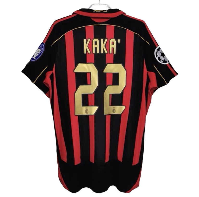 Official AC Milan Kaka Red Black Football Jersey