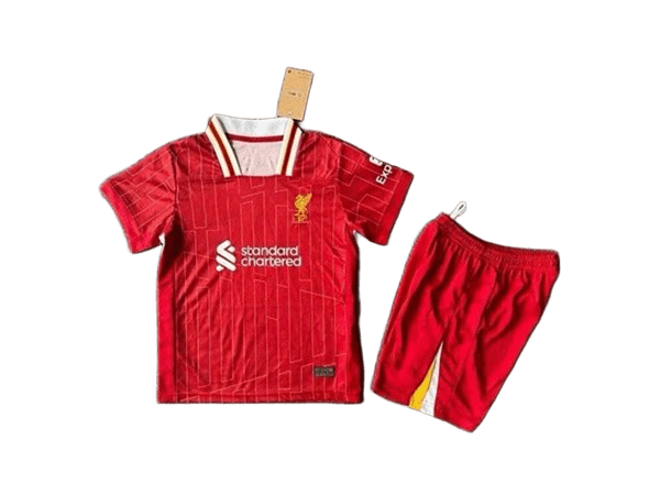 Official Liverpool FC Kids Red Home Kit Set - Jersey & Shorts