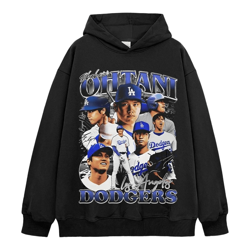 OHTANI Dodgers LA Logo Hoodie - Unisex Cotton Streetwear