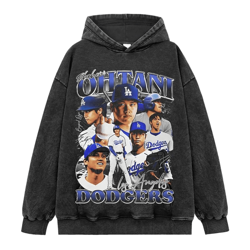 OHTANI Retro Hoodie - Unisex Vintage LA Baseball Print
