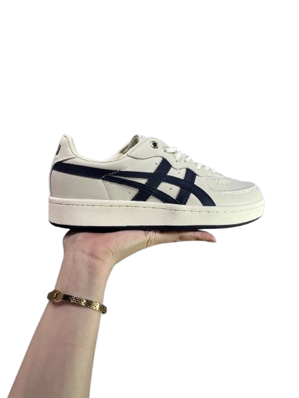 Onitsuka Tiger Classic Sneakers In White And Navy Blue