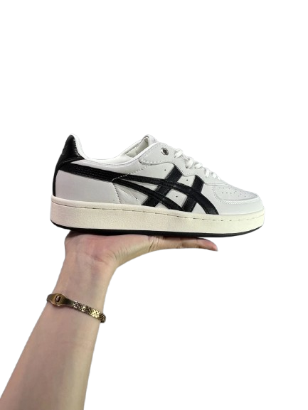 Onitsuka Tiger Retro Sneakers White Black Leather Snake Print