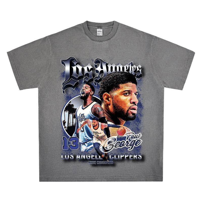 Paul George LA Clippers 13 Cotton T-Shirt, Streetwear