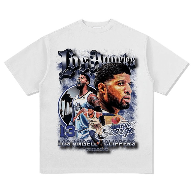 Paul George LA Clippers Basketball T-Shirt, Unisex Cotton Tee