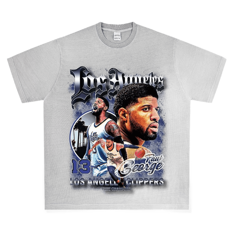 Paul George LA Clippers Tee: Gray Unisex Streetwear T-Shirt