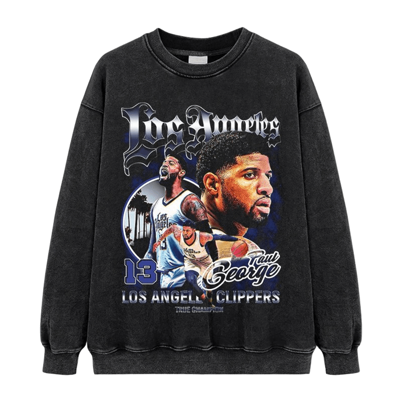 Paul George Vintage LA Clippers Crewneck Sweatshirt