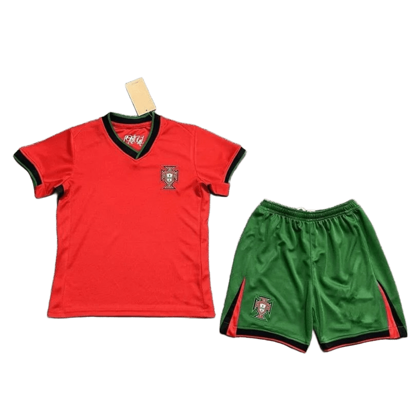Portugal Football Kit Red Green Breathable