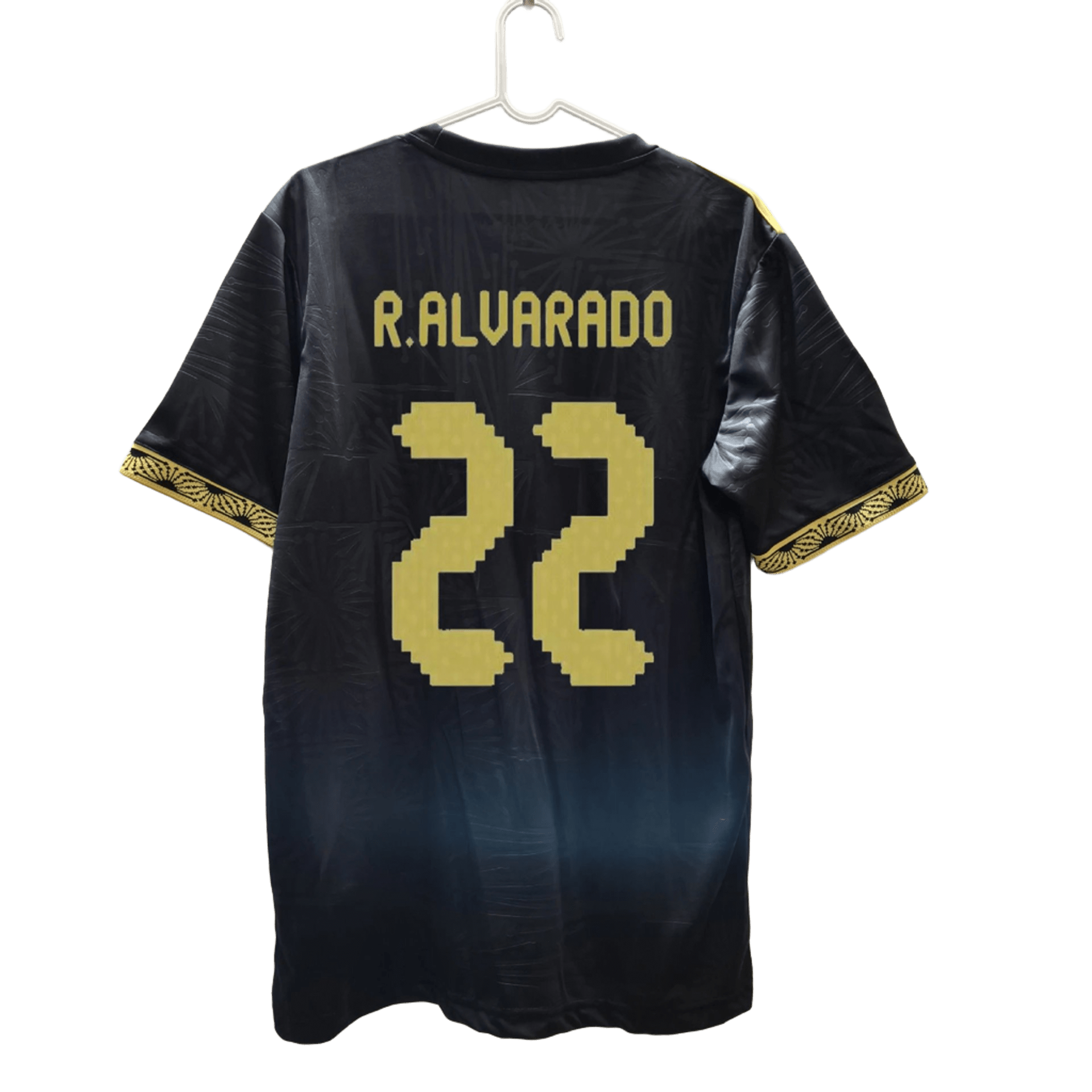 R.ALVARADO 2022 Black Yellow Breathable Trendy T-Shirt