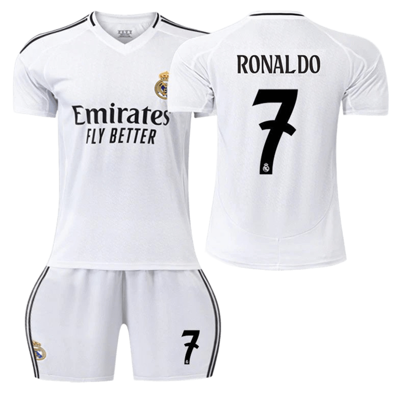 Real Madrid CR7 White Soccer Jersey - Breathable & Quick-Dry