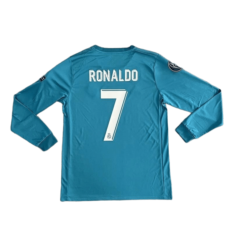 Real Madrid Cristiano Ronaldo Lake Blue Soccer Jersey