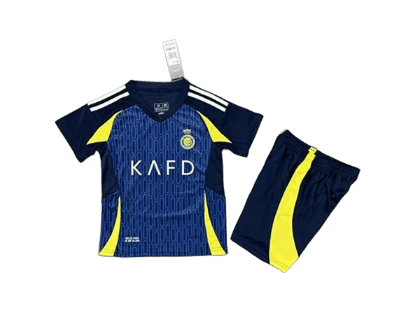 Real Madrid Kids Blue Yellow Soccer Kit