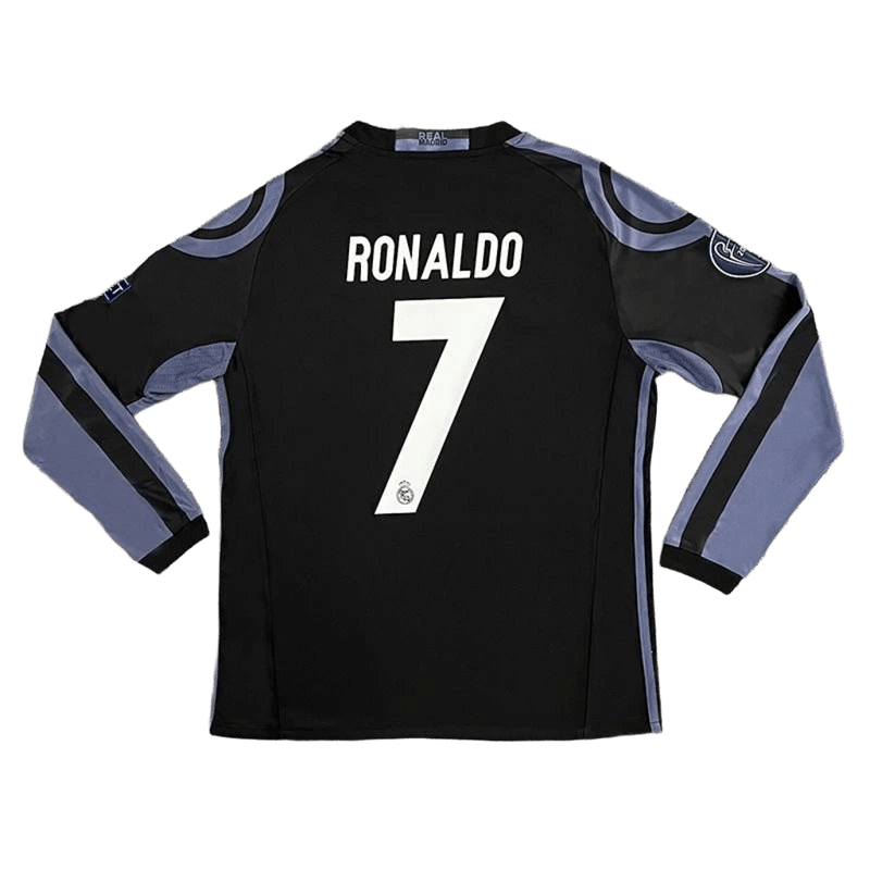 Real Madrid Ronaldo Black Football Jersey