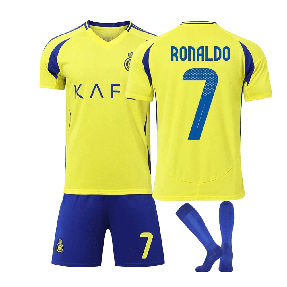 Real Madrid Ronaldo Breathable Quick-Dry Jersey Yellow Blue