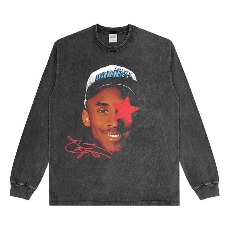 Retro Washed Tee, Charlotte Hornets Print, Unisex Hoodie