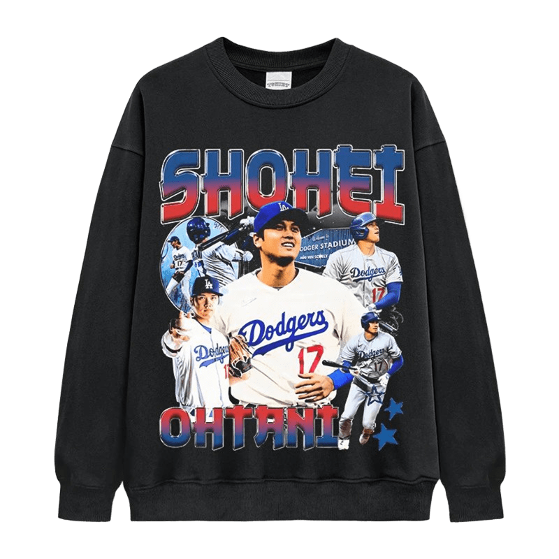 SHOHEI OHTANI Dodgers 17 Crewneck Sweatshirt, Unisex Streetwear