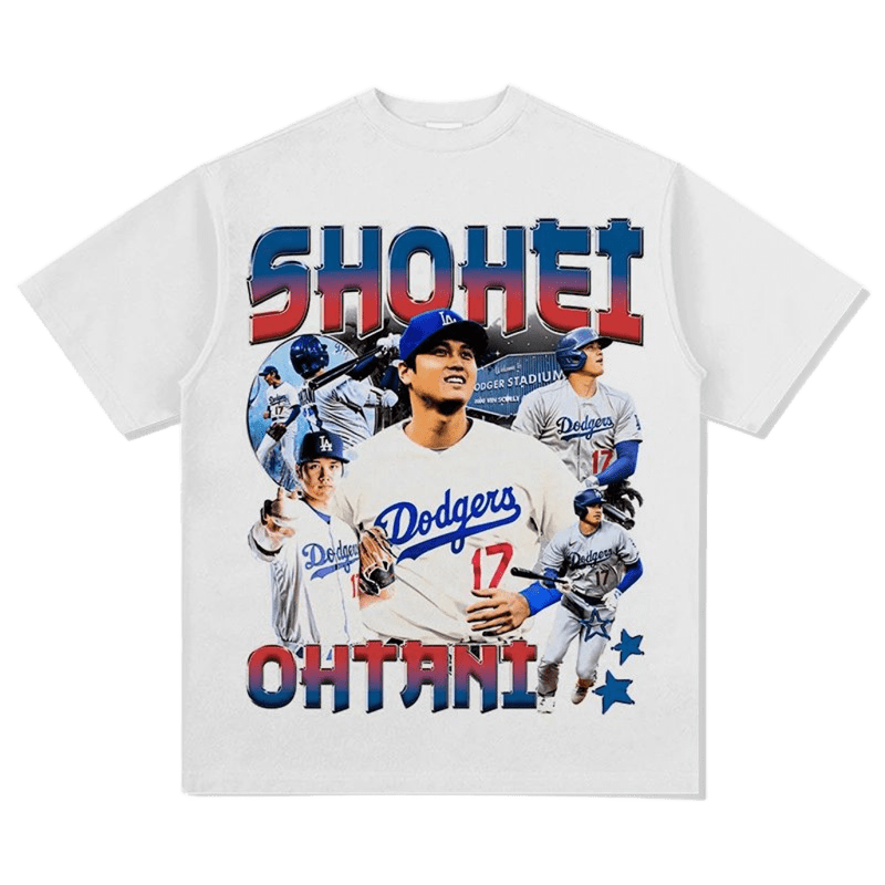 Shohei Ohtani Dodgers T-Shirt, 3D Print, Cotton Tee, Unisex