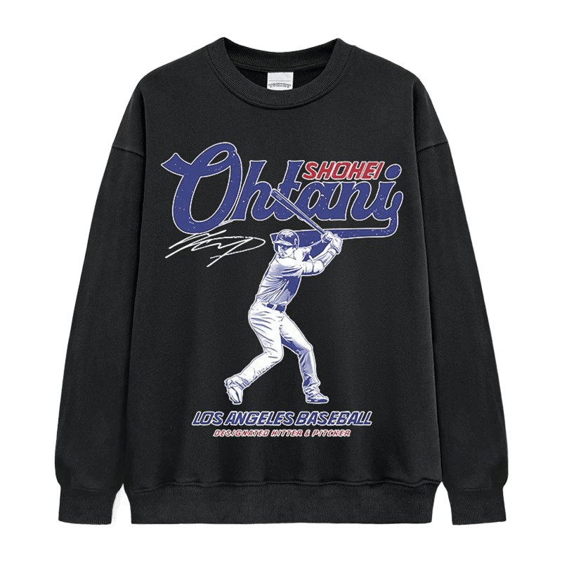 Shohei Ohtani LA Signature Cotton Crewneck Sweatshirt - Unisex