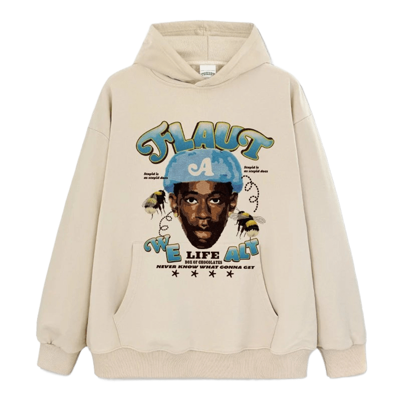 Soft Cotton Unisex Hoodie Street Print Breathable Urban Style