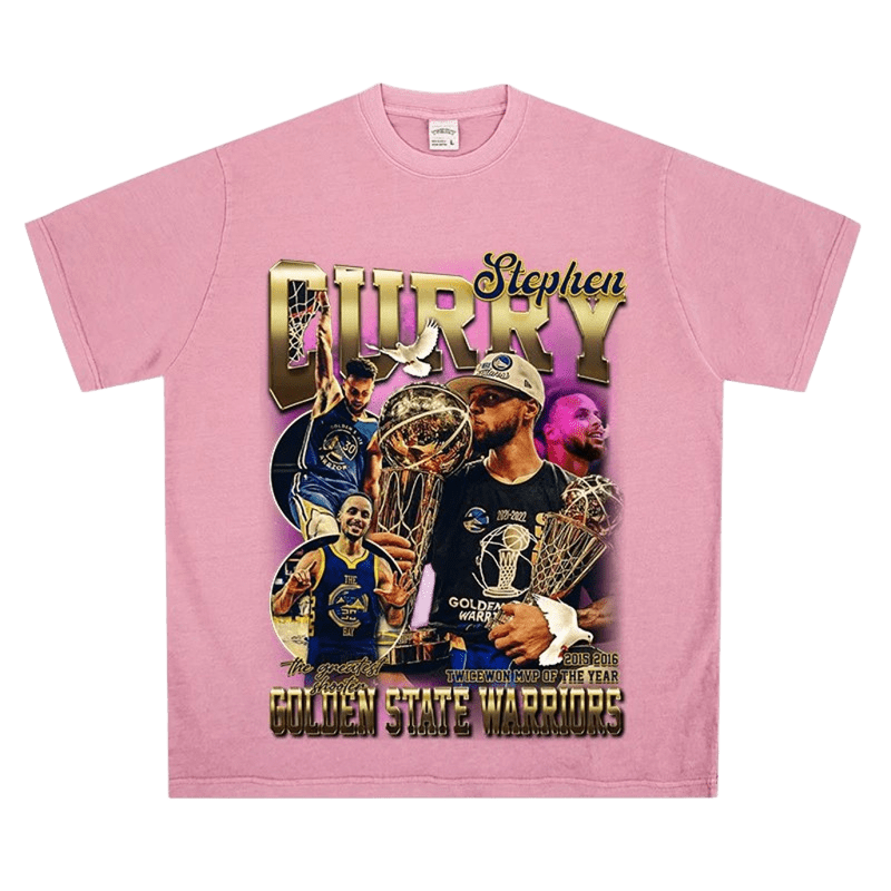 Stephen Curry MVP Pink T-Shirt, Golden State Warriors Street Style