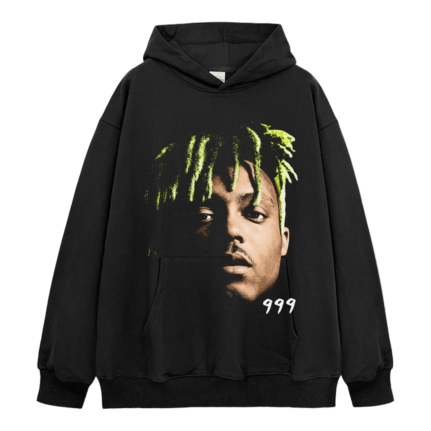 Streetwear Green Dreadlocks Print Hoodie Unisex 999 Cotton